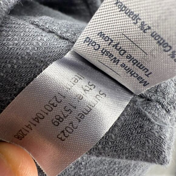 Marine Layer Shirt Men's XL Gray India Ink Stretch Selvage Long Sleeve Pocket - Picture 9 of 10